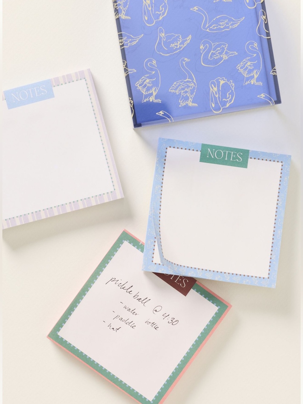 Anthropologie Acrylic Note Block Icons